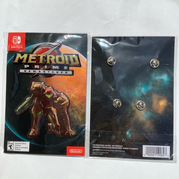 Metroid Prime Remastered - Big Pin Set - Picture 4 of 5